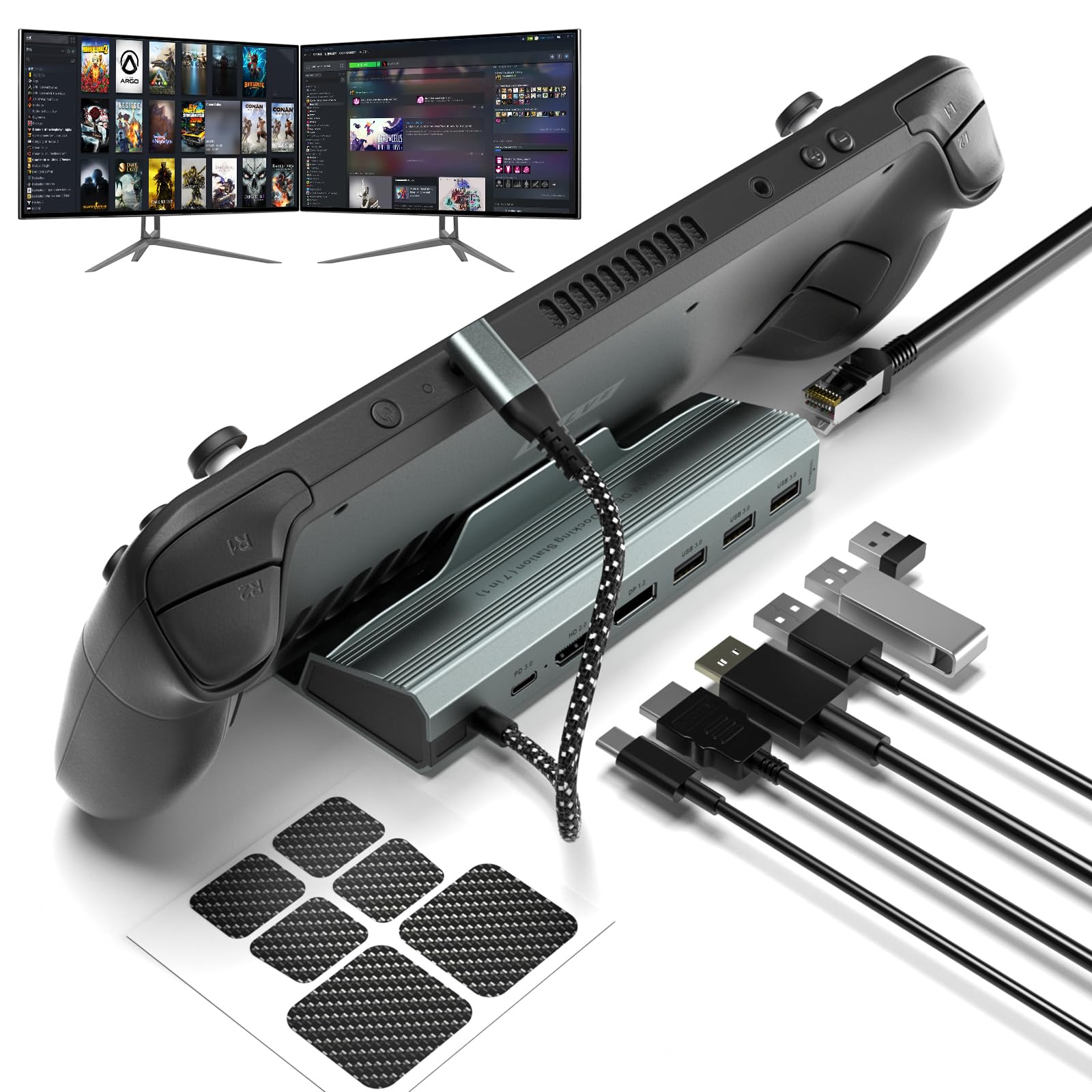 Amazon.com: Docking Station for Steam Deck/ROG Ally, 7-in-1 Steam